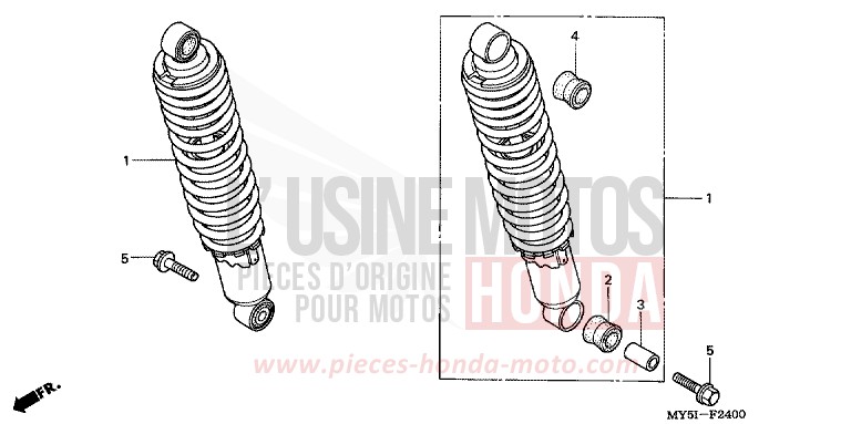 KISSEN, HINTEN von CB1300 Super Bold'or ABS MOODY BLUE METALLIC (PB296) von 2002